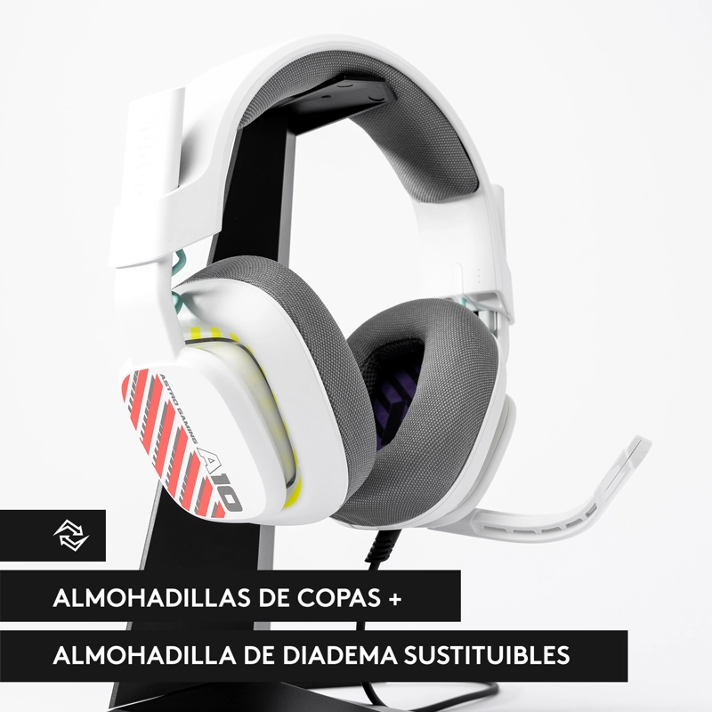 AUDÍFONOS GAMER ASTRO HEADSET A10 2DA GENERACIÓN PS BLUETOOTH BLANCO - 6
