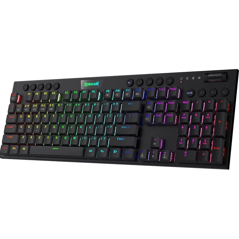 TECLADO INALÁMBRICO REDRAGON MECÁNICO HORUS FS K618SP NEGRO - 3