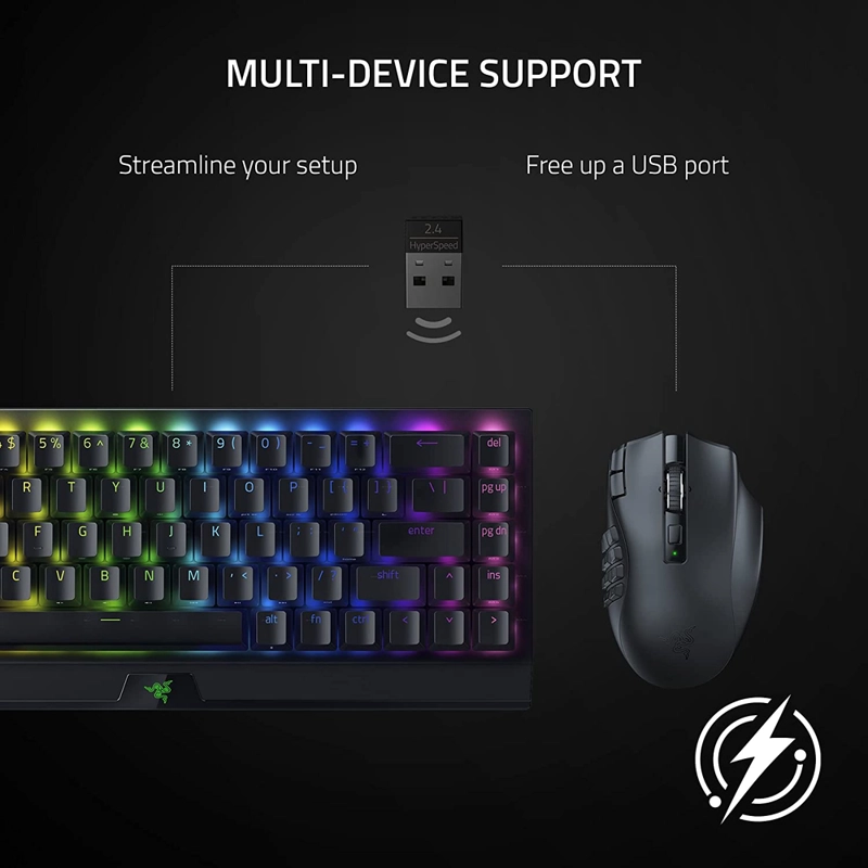 MOUSE GAMER RAZER NAGA V2 HYPERSPEED 19 BOTONES - 2