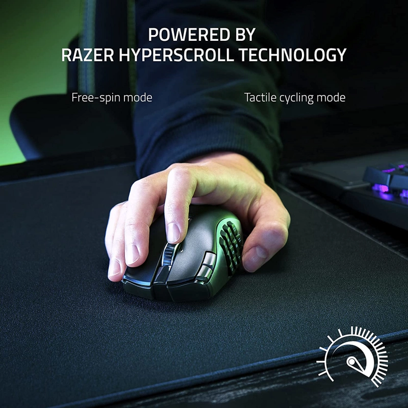 MOUSE GAMER RAZER NAGA V2 HYPERSPEED 19 BOTONES - 3