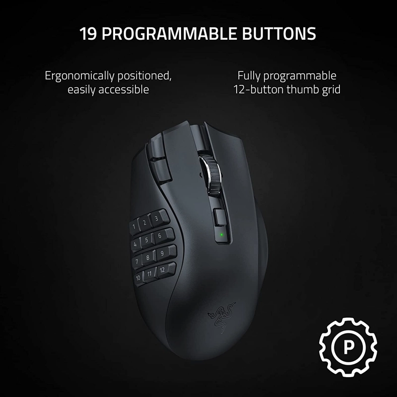 MOUSE GAMER RAZER NAGA V2 HYPERSPEED 19 BOTONES - 4