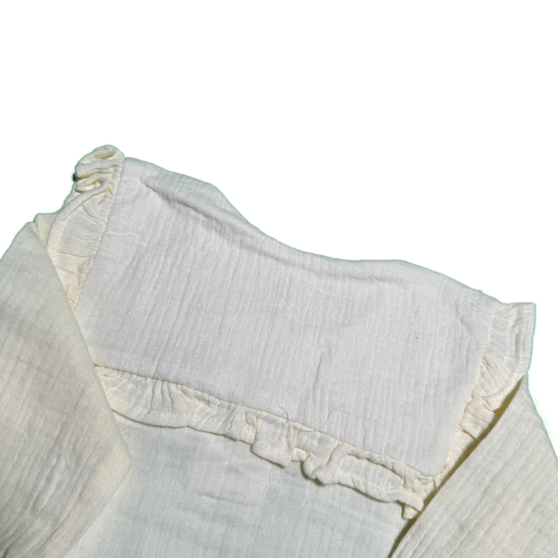 ROPA ALGODON ORGANICO NIÑAS RECIEN NACIDAS 2PCS 73 CM BLANCO - 3