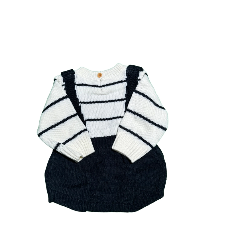 BEBE BODY DE COLOR AZUL COMBINADO CON PATRON DE RAYAS 73 CM - 3