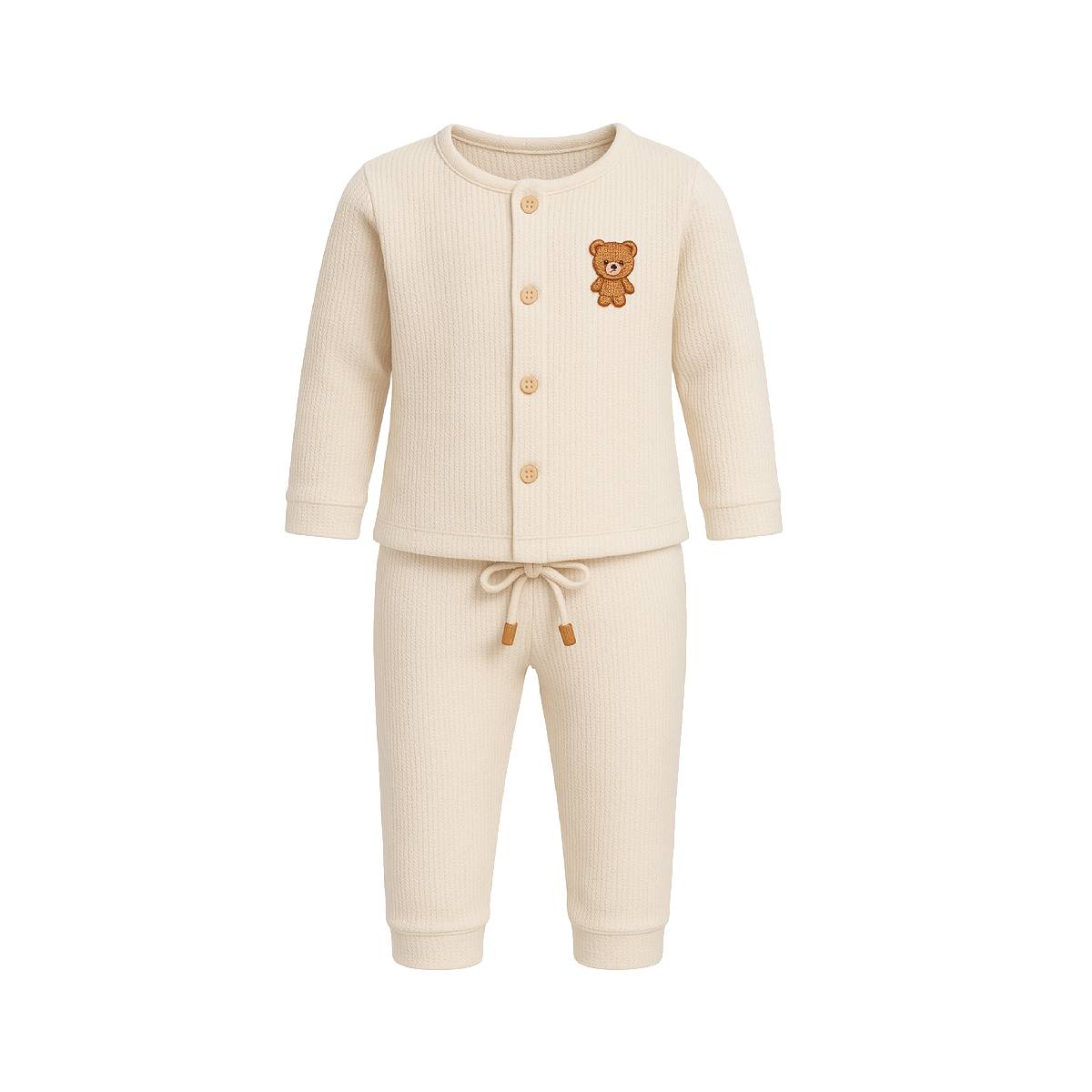 PIJAMA PARA BEBE S DE 2 PIEZAS 90 BEIGE - 1