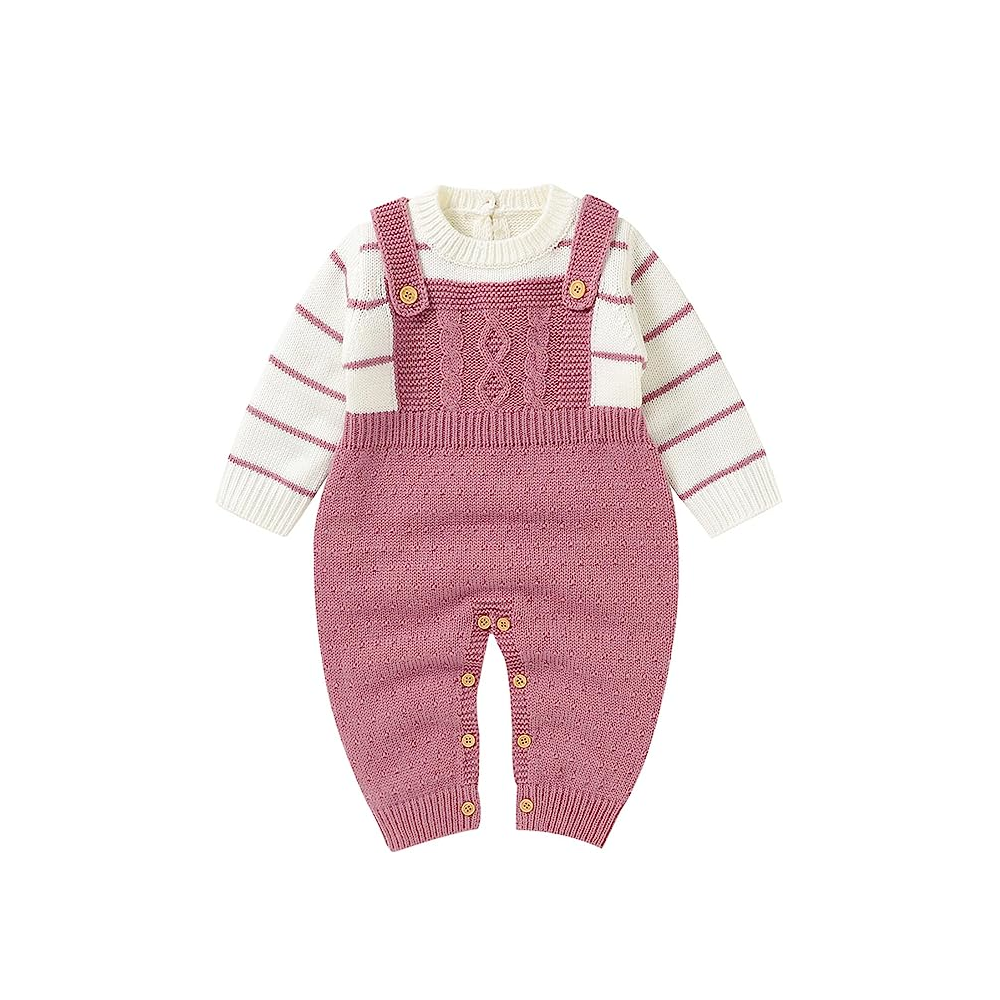 Ripley - BEBÉ BODY ROSADO PATRÓN DE RAYAS 66 CM NIÑA