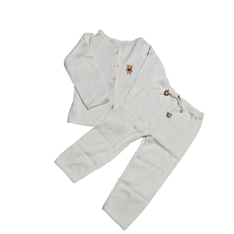 PIJAMA PARA BEBES DE 2 PIEZAS 100 CM CAQUI - 2