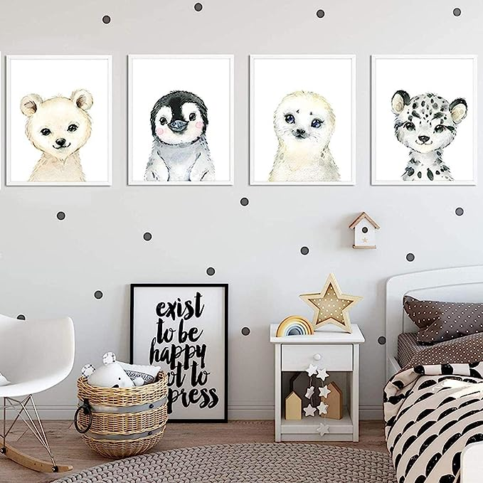 IMAGEN DECORATIVA NORDICA MAPACHE 30X40 CM - 2