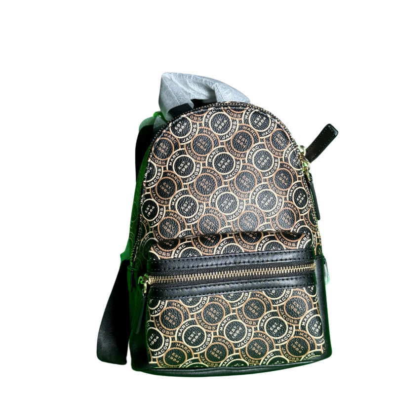 MOCHILA BOLSO MARC JACOBS NEGRA DORADA - 1