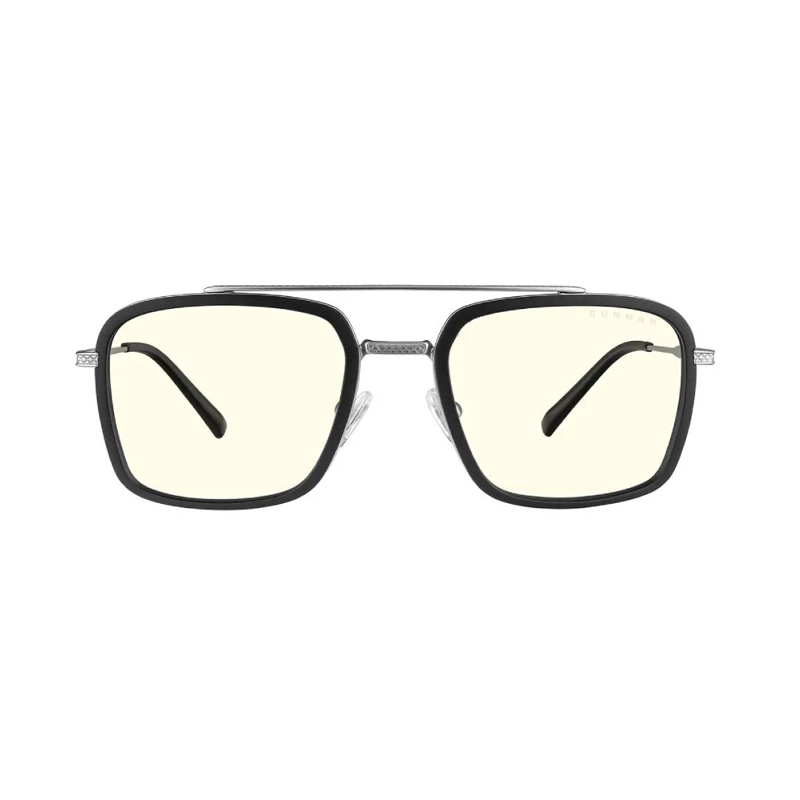LENTES GUNNAR BARRON SILVER CLEAR - TONY STARK DESIGN - 1