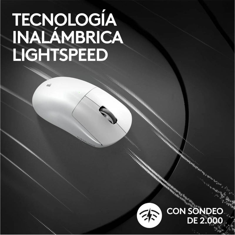 MOUSE LOGITECH G GAMER PRO X SUPERLIGHT 2 LIGHTSPEED BLANCO - 6