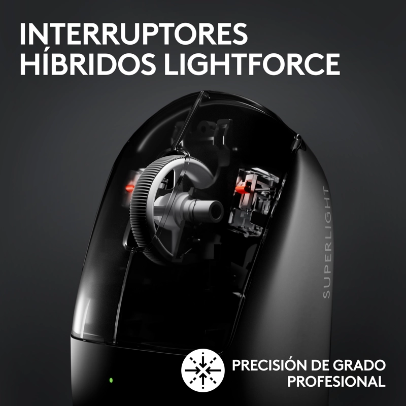 MOUSE GAMER LOGITECH PRO X SUPERLIGHT 2 LIGHTSPEED NEGRO - 7
