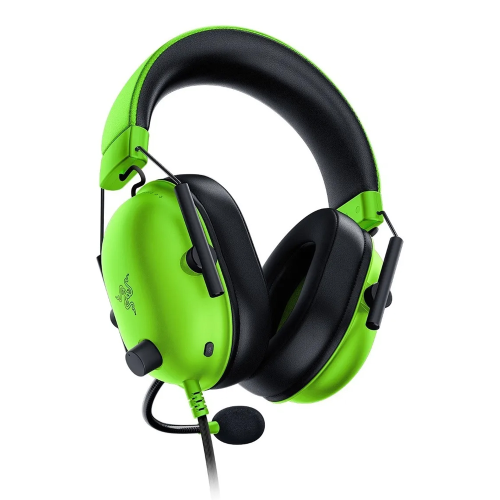 AUDÍFONOS GAMER RAZER HEADSET BLACKSHARK V2 X BLUETOOTH VERDE CONECTOR JACK 3.5MM - 3