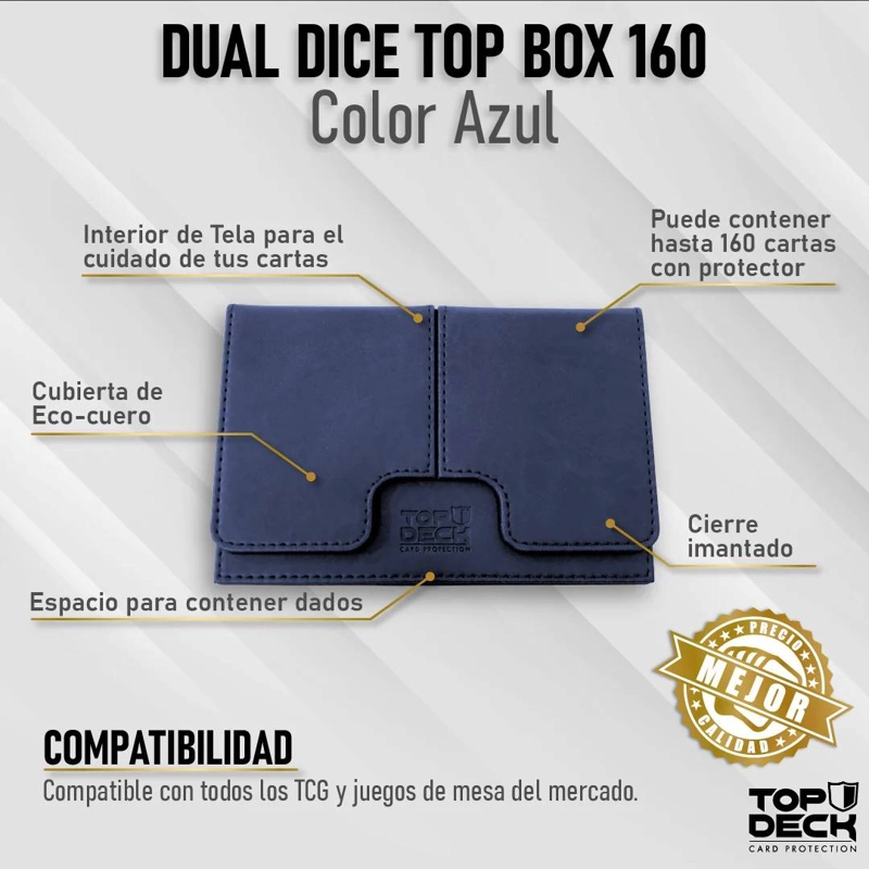 PORTAMAZO DUAL DICE TOP BOX 160 AZUL - 2