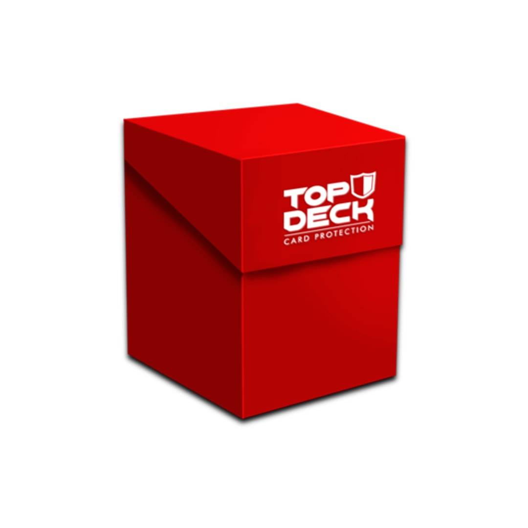 JUEGO CARTAS DECK BOX PLASTICO XL 120 ROJO - 1
