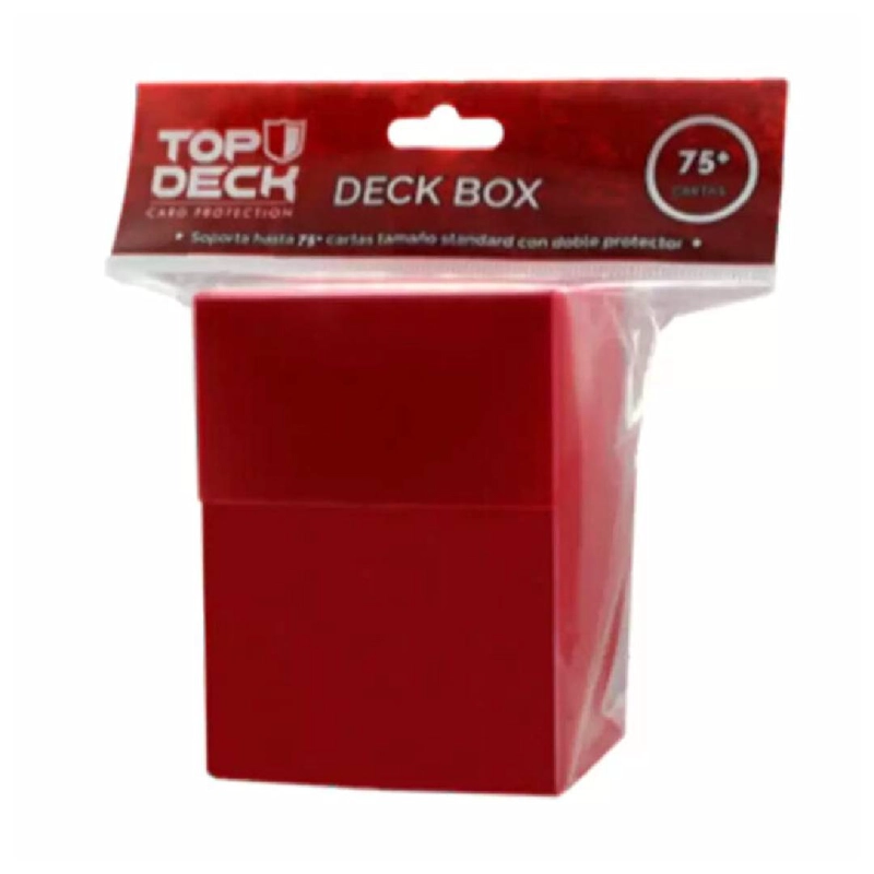 JUEGO CARTAS DECK BOX PLASTICO XL 120 ROJO - 2