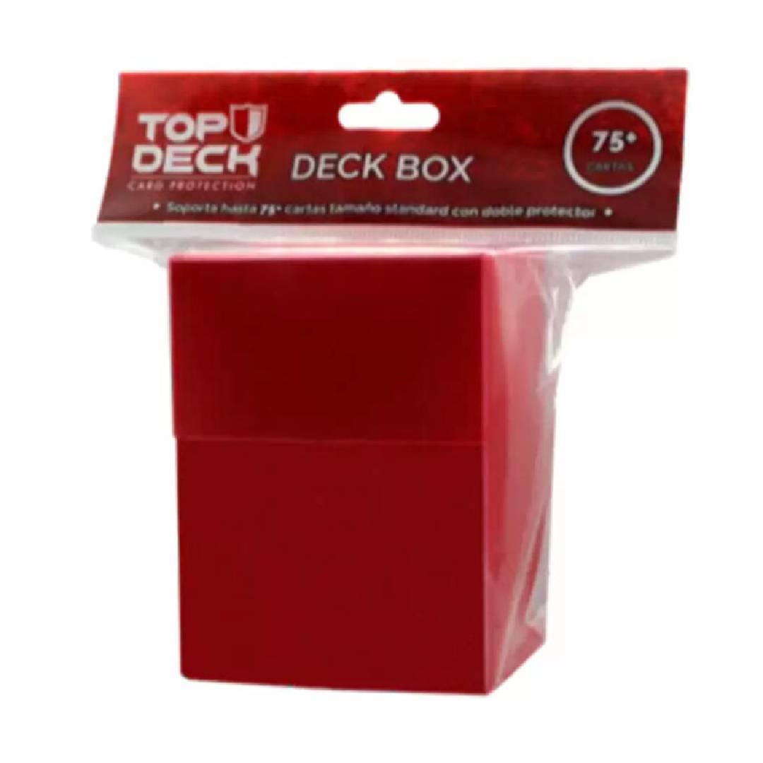 JUEGO CARTAS DECK BOX PLASTICO XL 120 ROJO - 2