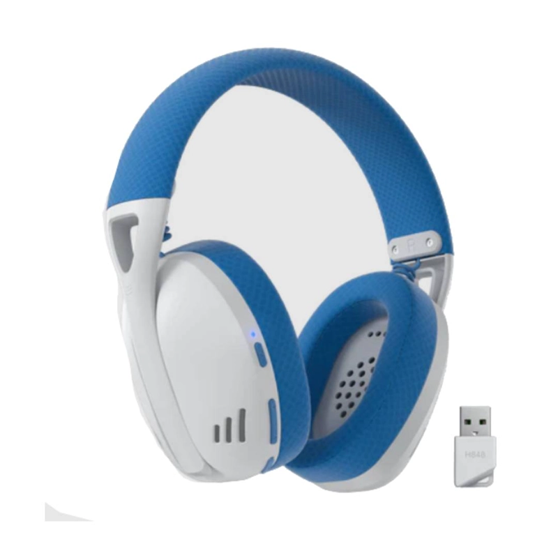 AUDÍFONOS REDRAGON IRE PRO H848 BLUETOOTH BLANCO AZUL - 2