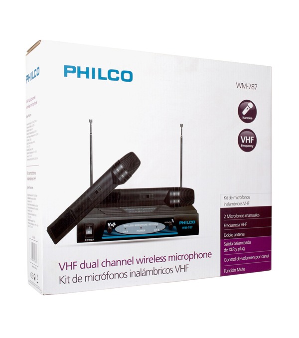MICROFONO PHILCO INALAMBRICO VHF - 3