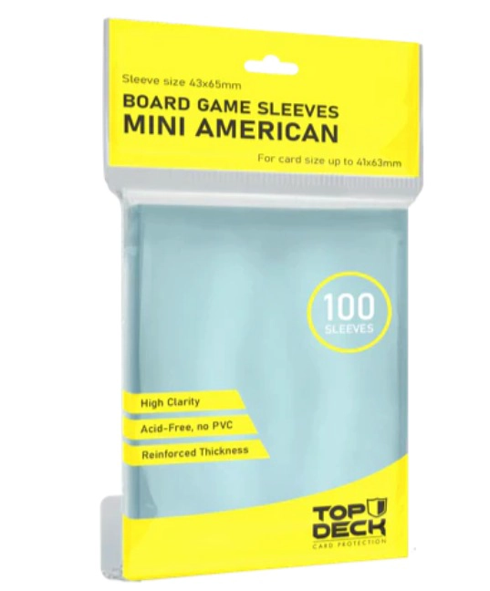 PROTECTOR TOPDECK TRANSPARENTE MINI AMERICAN 41X63MM - 1