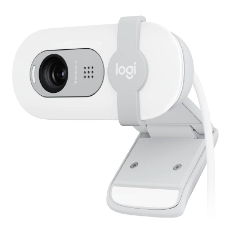 CAMARA WEB LOGITECH BRIO 100 FULL HD 1080P BLANCA - 1