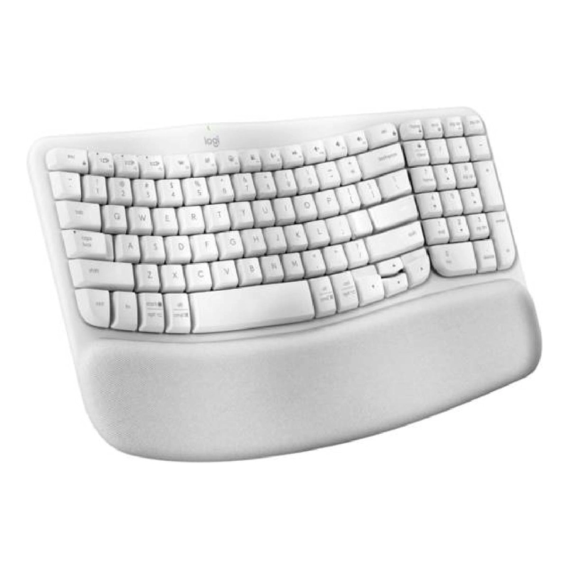 TECLADO INALÁMBRICO LOGITECH WAVE KEYS ERGONOMICO BLANCO ESP - 1