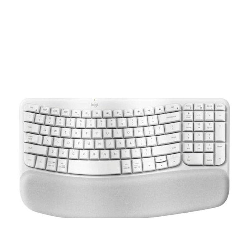 TECLADO INALÁMBRICO LOGITECH WAVE KEYS ERGONOMICO BLANCO ESP - 2