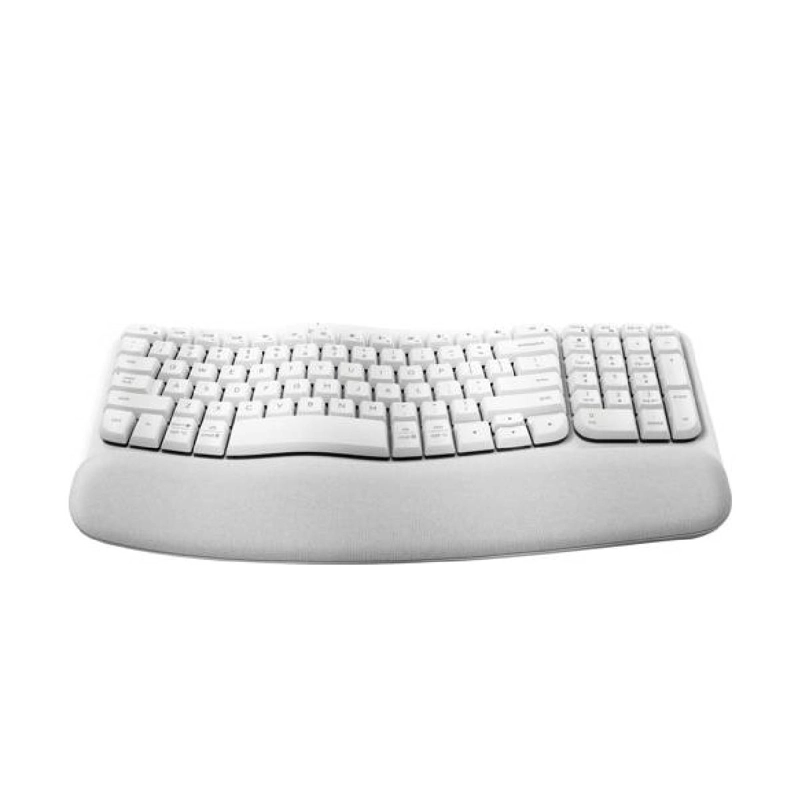 TECLADO INALÁMBRICO LOGITECH WAVE KEYS ERGONOMICO BLANCO ESP - 3