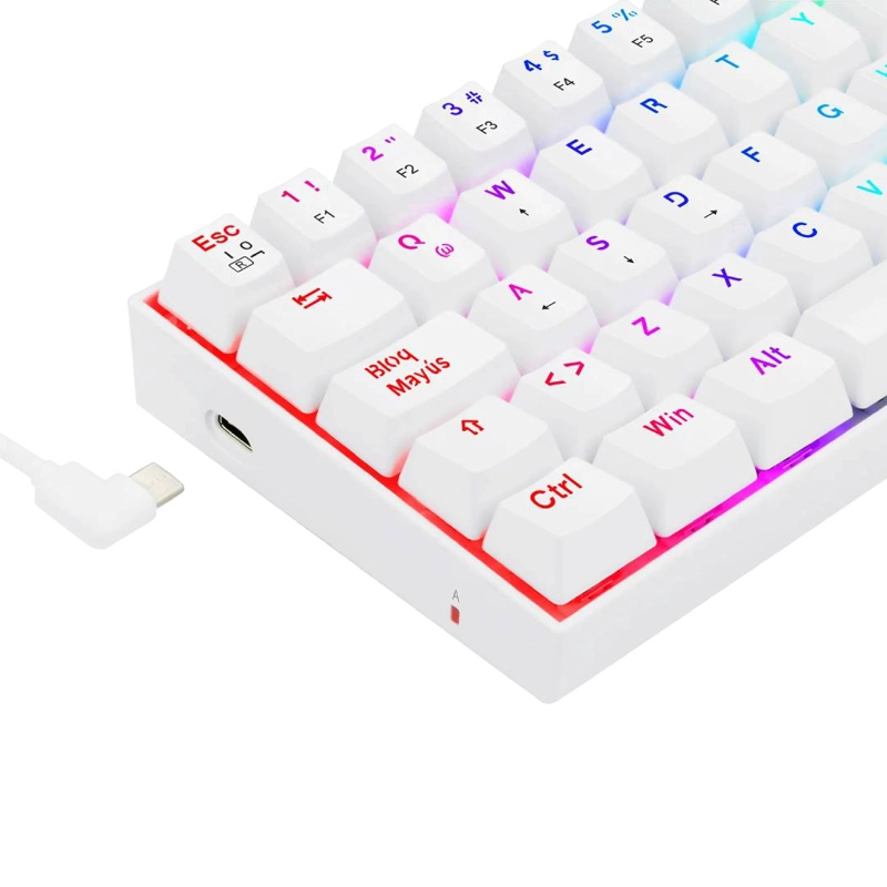 TECLADO MECANICO REDRAGON K630RGB DRAGONBORN WHITE - 3
