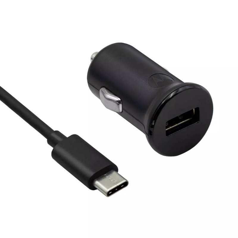 CARGADOR PARA AUTO MOTOROLA TURBO POWER 18W CON CABLE USB-C - 2