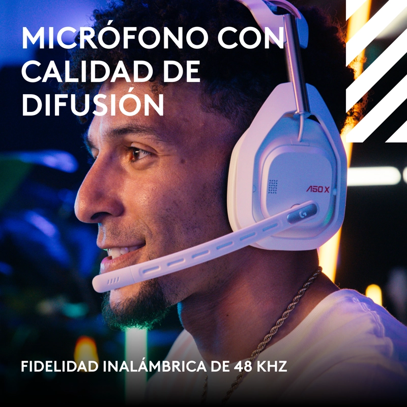 AUDIFONOS GAMER LOGITECH ASTRO A50 X INALAMBRICOS BLANCO - 3