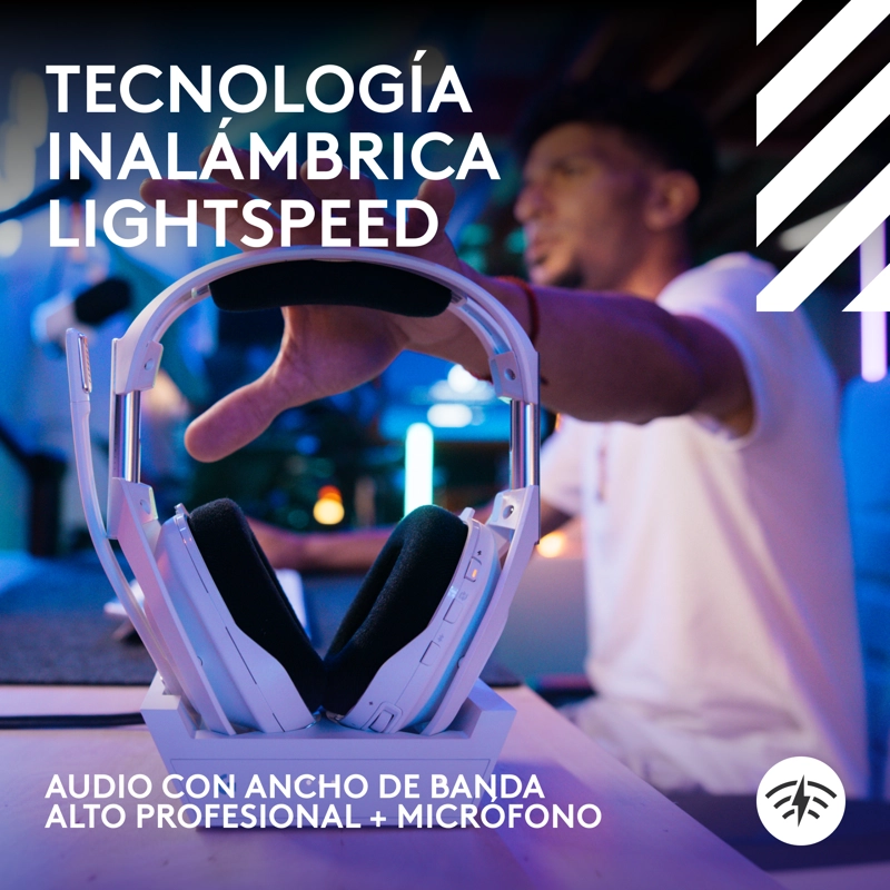 AUDIFONOS GAMER LOGITECH ASTRO A50 X INALAMBRICOS BLANCO - 5
