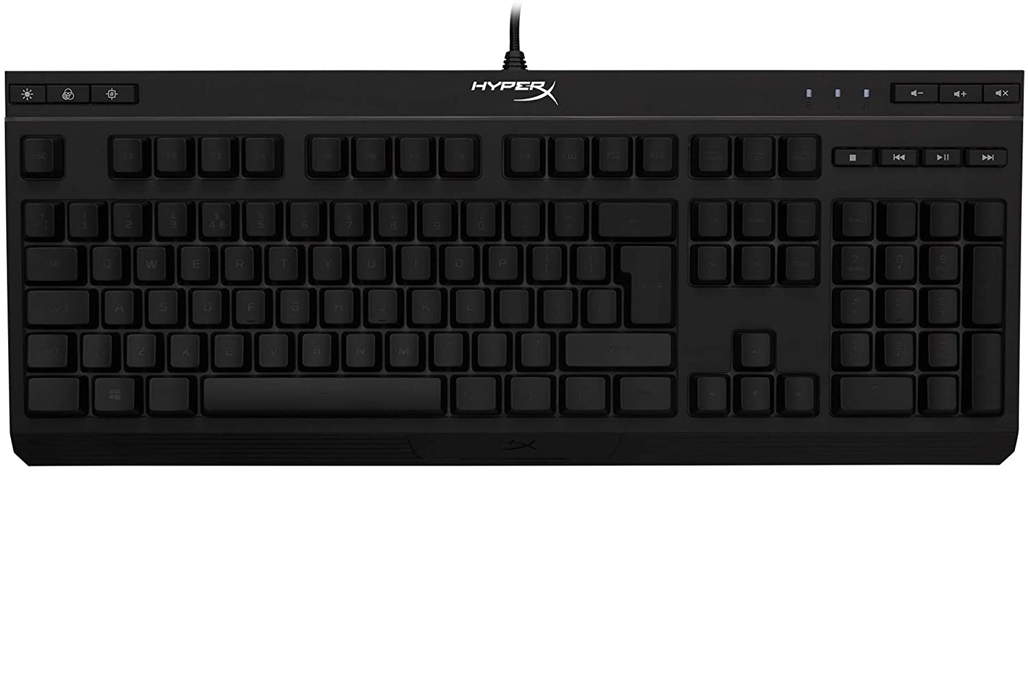 TECLADO GAMER UNIVERSAL HYPERX ALLOY CORE RGB MEMBRANA USB - 3