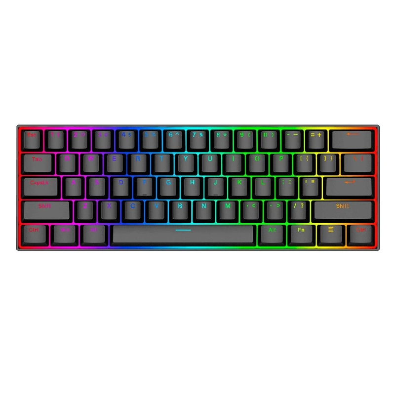 TECLADO GAMER INALÁMBRICO REDRAGON DRAGONBORN K630 RGB USB - 1