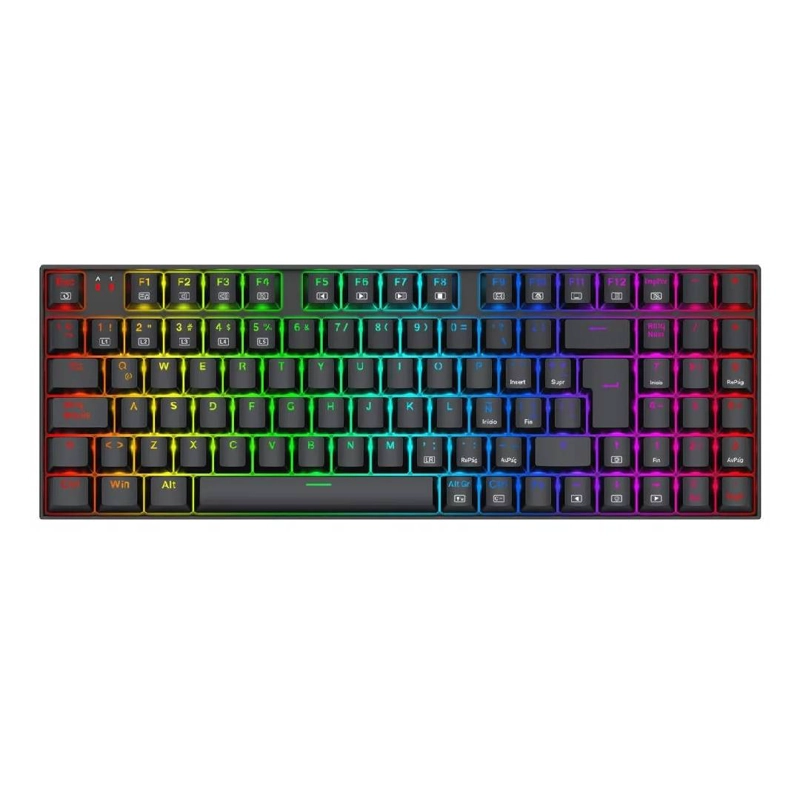 TECLADO REDRAGON ZIGGS RED SWITCH NEGRO - 1