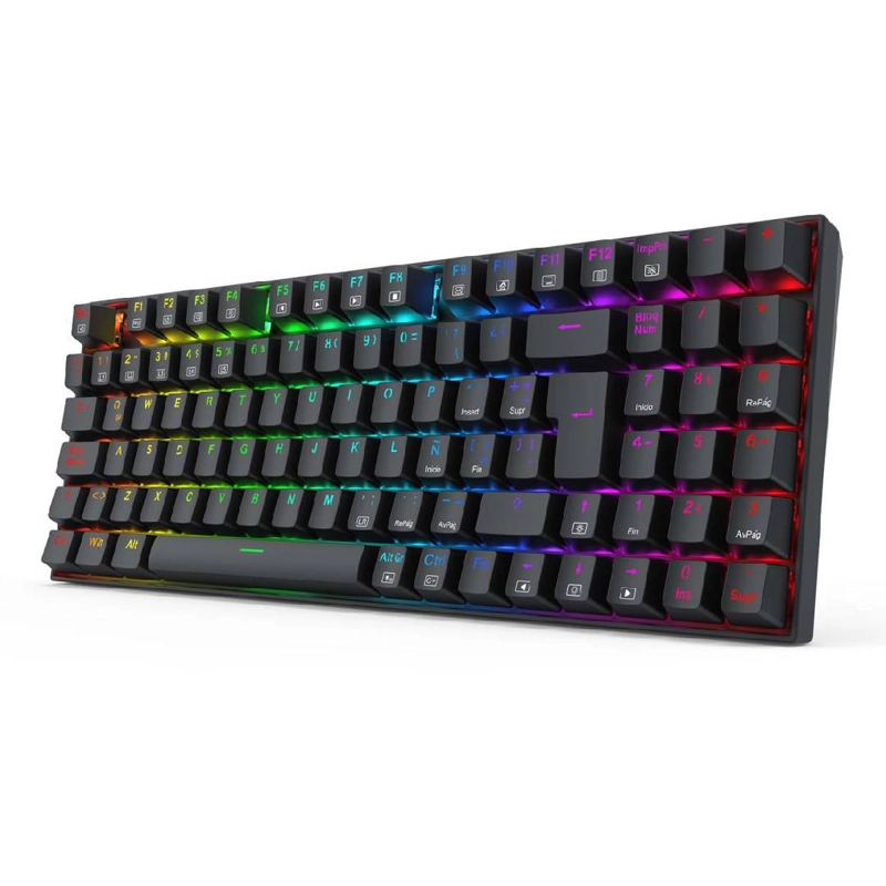 TECLADO REDRAGON ZIGGS RED SWITCH NEGRO - 2