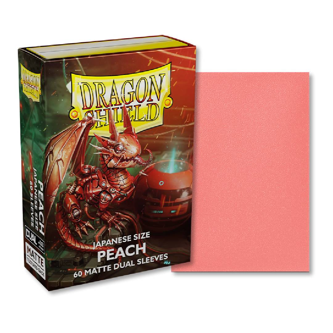 PROTECTOR DRAGON SHIELD DUAL MATTE PEACH JAPANESE 60 - 1