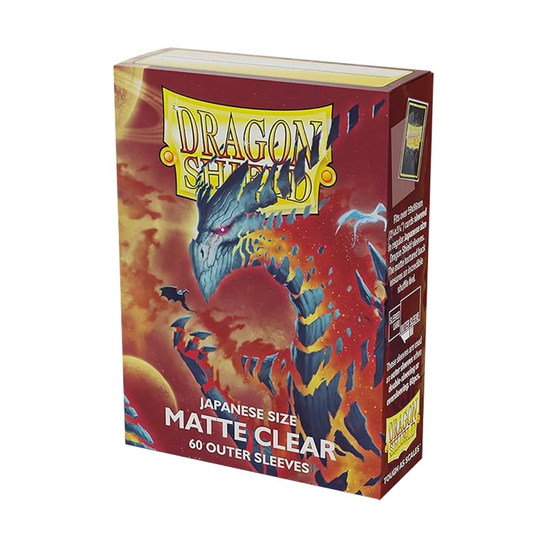 PROTECTORES DRAGON SHIELD: JAPANESE- MATTE CLEAR - 60 OUTER - 1