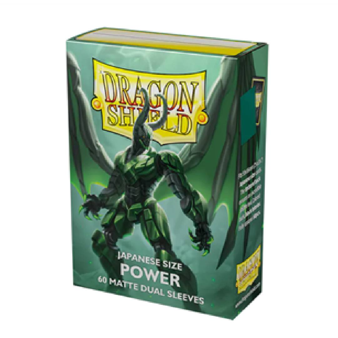 PROTECTOR DRAGON SHIELD DUAL MATTE GREEN POWER JAPANESE 60 - 2