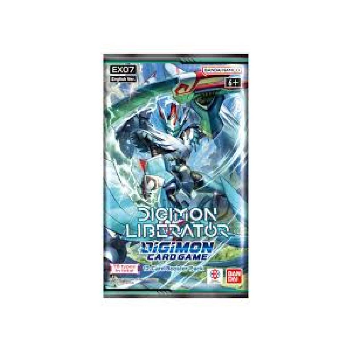 digimon liberator booster box Card Game: Chain Of Liberation Display (Ex08) (24Ct) Box purchase bonus pack card lineup is Option card to power up characters from the novel Digimon TCG: Dawn of Liberator