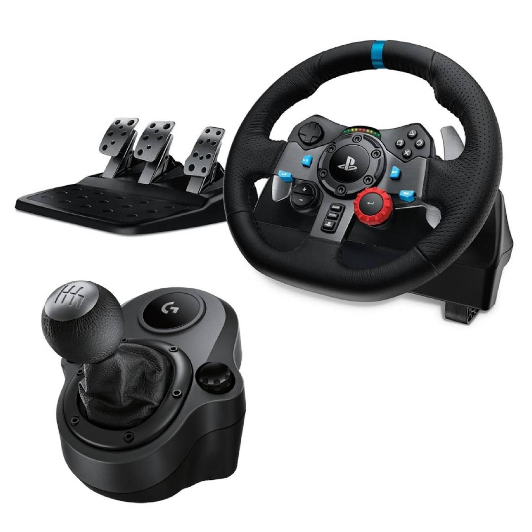 VOLANTE LOGITECH G29,PEDALERA Y PALANCA DE CAMBIOS PS4/5/PC - 1