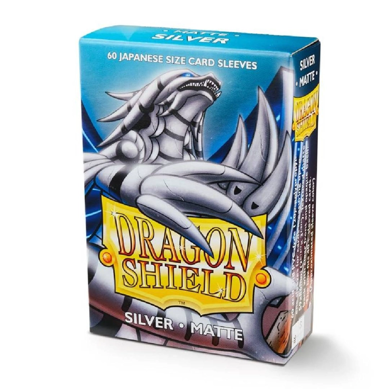 PROTECTORES DRAGON SHIELD 60 JAPANESE MATTE SILVER - 1