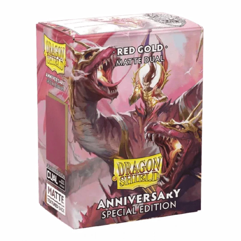 PROTECTORES DRAGON SHIELD MATTE DUAL: RED GOLD ANNIVERSARY - 2