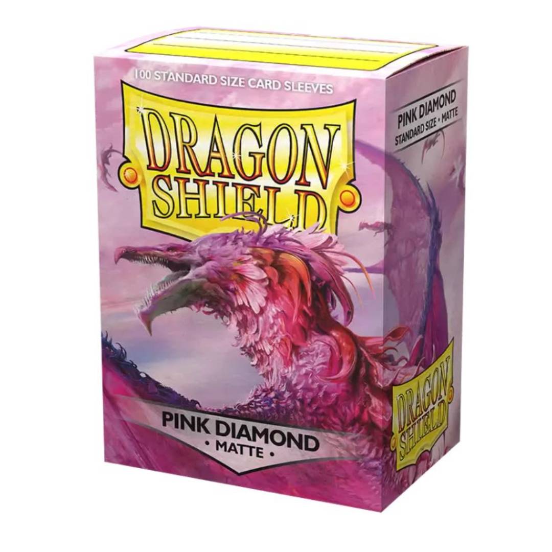 PROTECTORES DRAGON SHIELD 100 STANDARD MATTE PINK DIAMOND - 1
