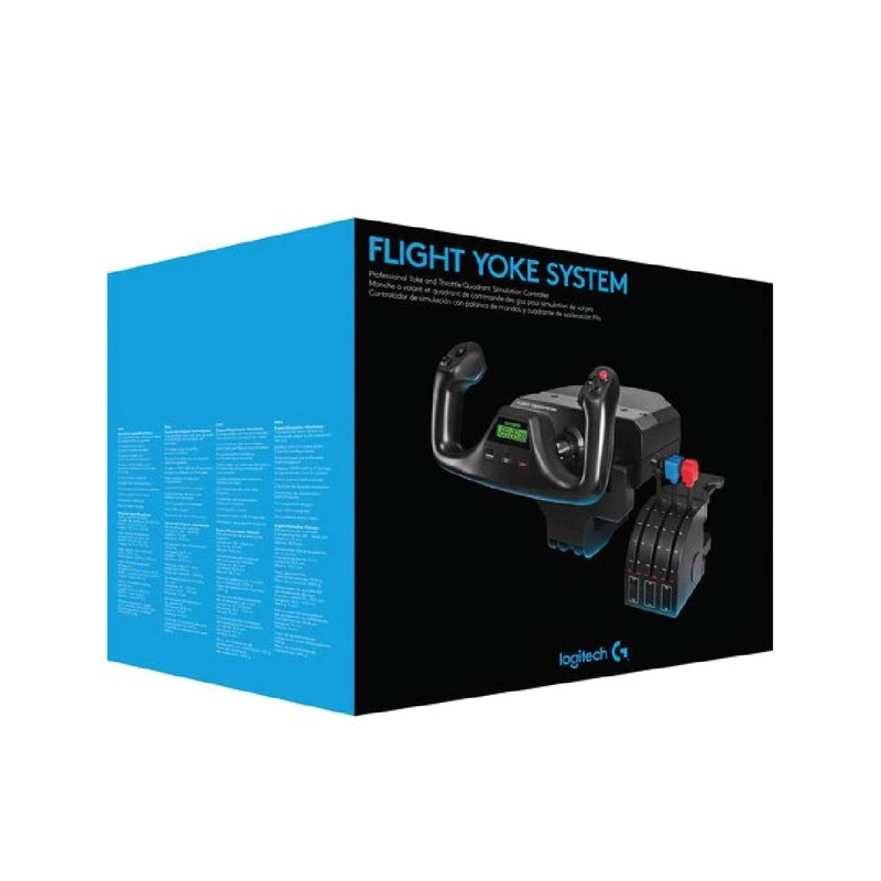 LOGITECH G SIMULADOR DE VUELO YOKE SYSTEM - BLACK - 3