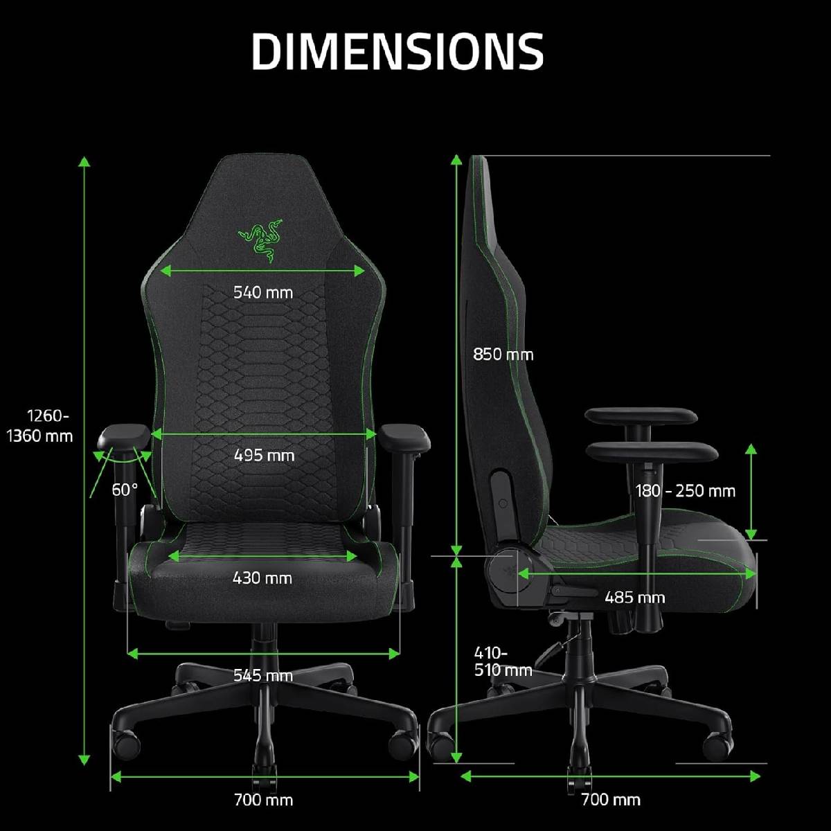 SILLA RAZER ISKUR X V2 BLACK - 3