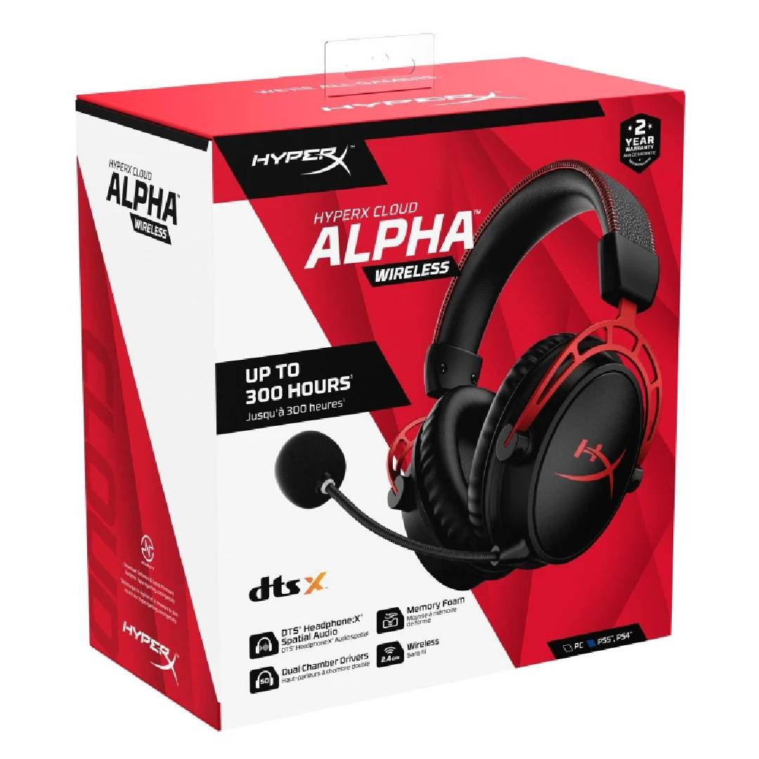 AUDIFONOS GAMER HYPERX CLOUD ALPHA WIRELESS - 6