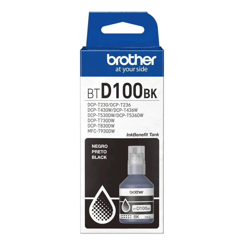 TINTA BROTHER BTD100BK NEGRO - 1