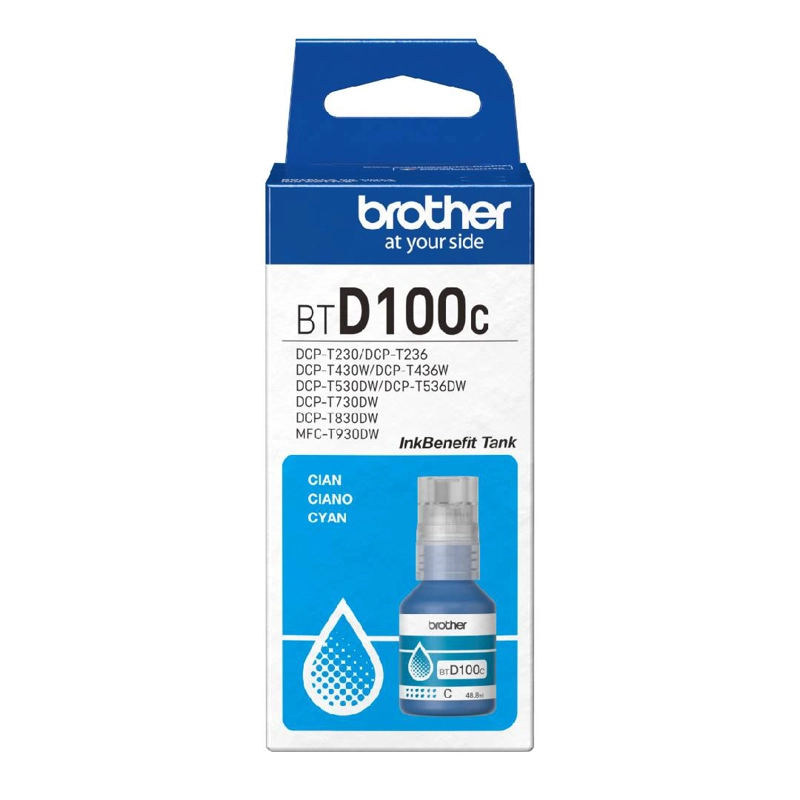 TINTA BROTHER BTD100C CYAN - 1