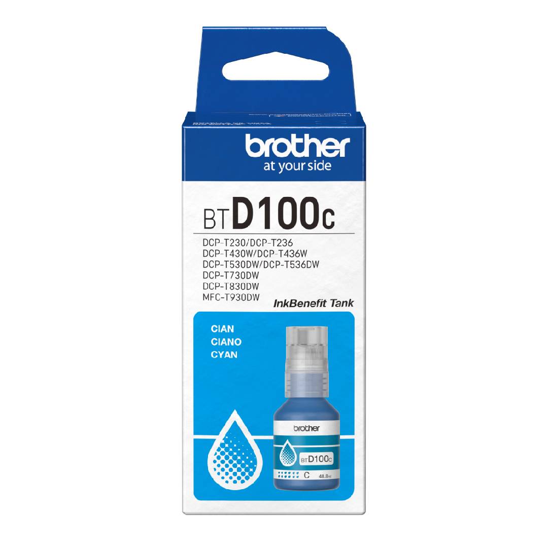 TINTA BROTHER BTD100C CYAN - 1