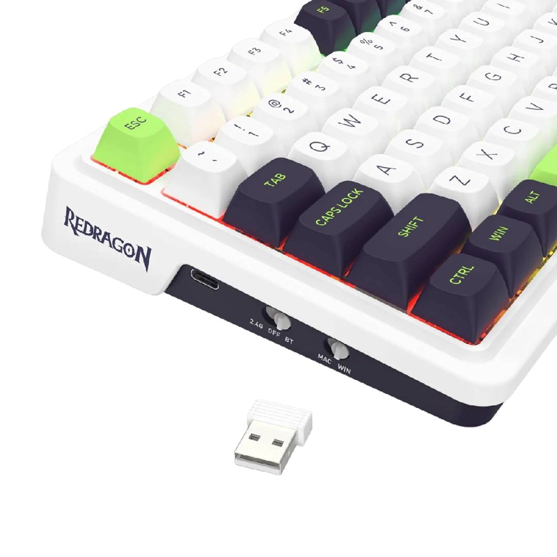 TECLADO REDRAGON EISA MAX, K686WBG-RGB-MAX WIRELESS - 7